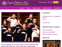 Tablet Screenshot of crystalchoir.org